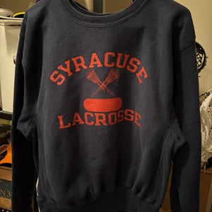 Vintage reverse weave SU lacrosse crewneck (medium)
