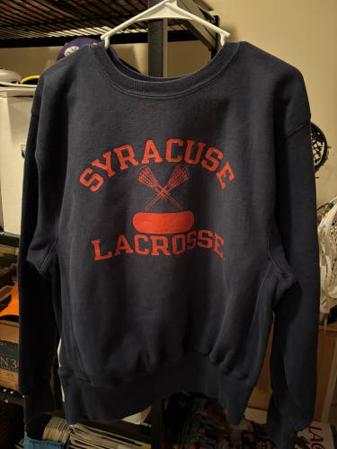 Vintage reverse weave SU lacrosse crewneck (medium)