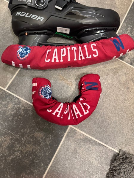 *RARE* Washington Capitals Used 2015 Winter Classic Ice Hockey Skate Guards