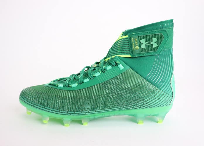 Under Armour Highlight MC Classic Green Football Cleat 3023716-301 Men's Sz 10.5