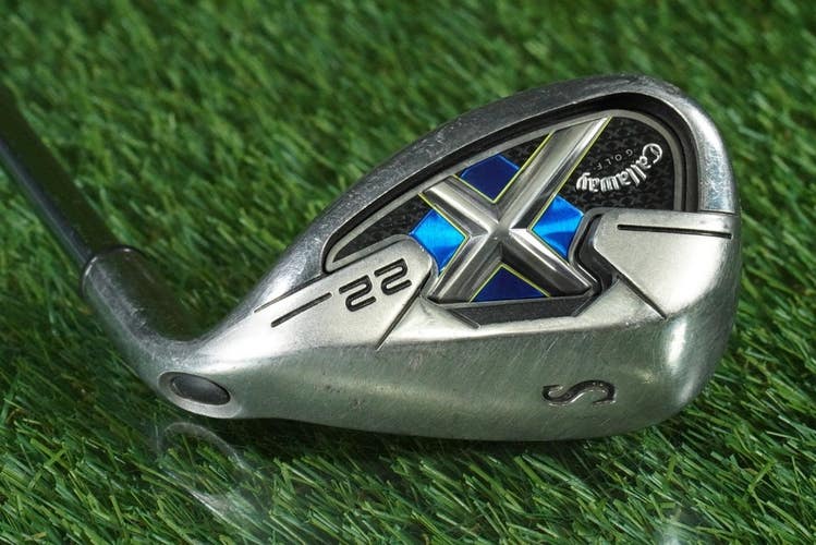 CALLAWAY X-22 SAND WEDGE "S" TRUE TEMPER UNIFLEX STEEL RH ~ LOOK!!