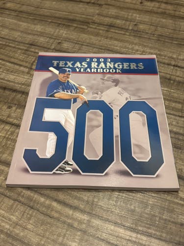 Texas Rangers MLB 2003 Yearbook New Alex Rodriguez