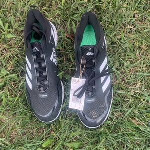 Black Men's Size M 9.5 (W 10.5) Adult Adidas Adizero Low Top Metal (New)