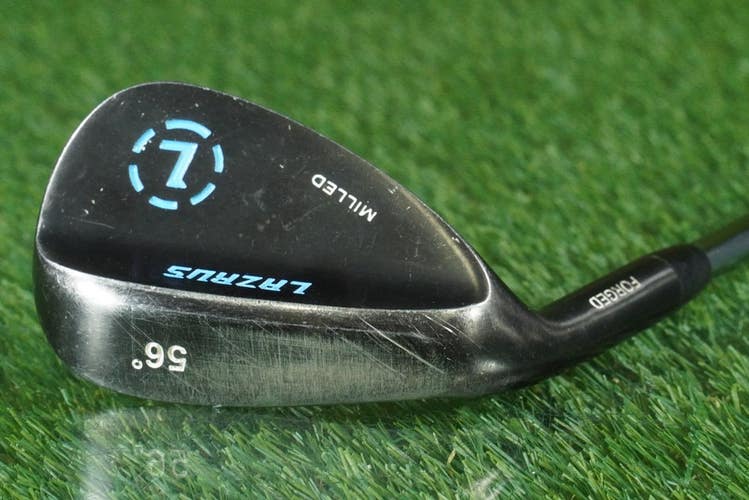 LAZRUS MILLED FORGED SAND WEDGE STEEL SHAFT LH 56 ~ LOOK!!