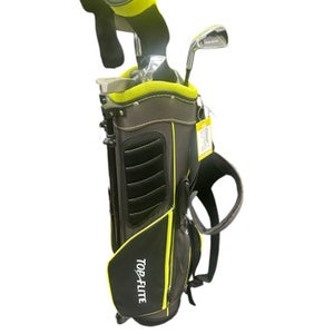 Used Top Flite BAG AND 6 CLUBS Jr Club Set LH 7 Piece 11862-S000091362