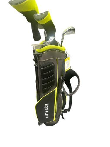 Used Top Flite BAG AND 6 CLUBS Jr Club Set LH 7 Piece 11862-S000091362