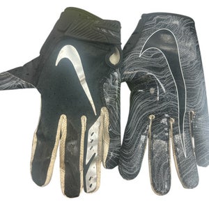 Used Nike VAPOR JET FB Gloves Black And Silver LG 11862-S000091370