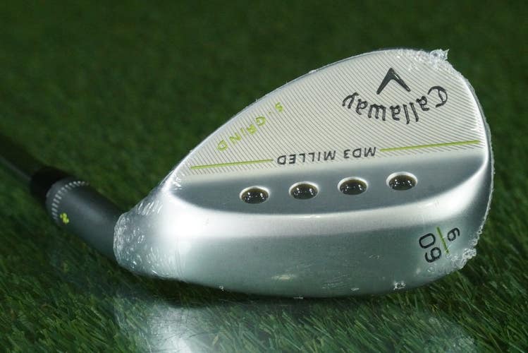 CALLAWAY MD3 MILLED LOB WEDGE S-GRIND TRUE TEMPER WEDGE FLEX RH 60 9 ~ NEW!!