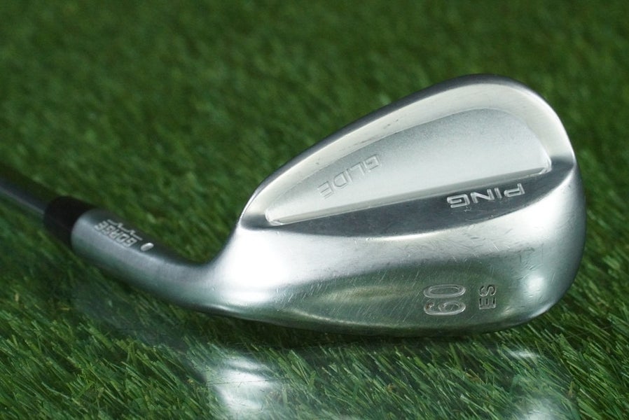 PING GLIDE GORGE LOB WEDGE STEEL SPINNER SHAFT WHITE DOT RH 60 ES ~ LOOK!!