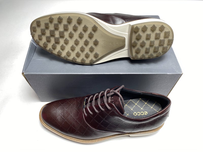 Ecco Golf Classic Hybrid Golf Shoes Brown Men's SZ 10-10.5 (110214 01178)