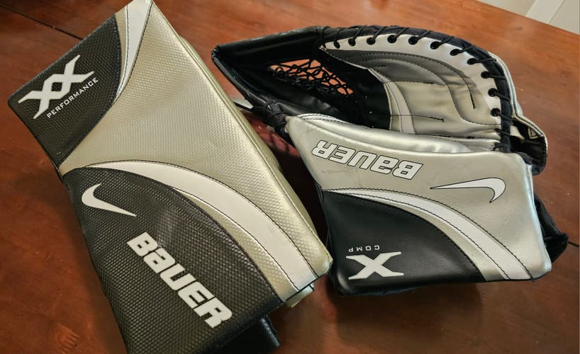 Itech Goalie Blocker and Glove (Used)