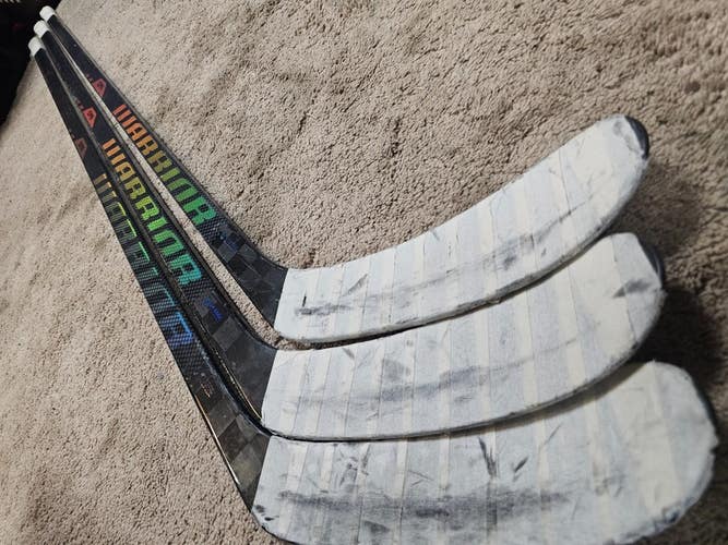 3x PACK GRZELCYK Penguins Game Used Sticks WARRIOR COVERT QR6 PRO 85 flex LH