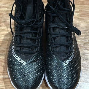 Black Men's Size M 11.5 (W 12.5) Adult Under Armour Molded Cleats Cleats (Used)