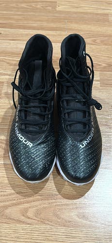 Black Men's Size M 11.5 (W 12.5) Adult Under Armour Molded Cleats Cleats (Used)