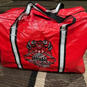Red & White Hockey Bag with Logo
