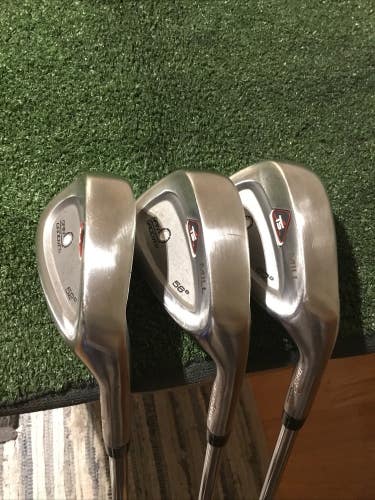 Tiger Shark CNC Milled Spin Grooves Wedge Set (GW, SW, LW) Precision Cast Steel