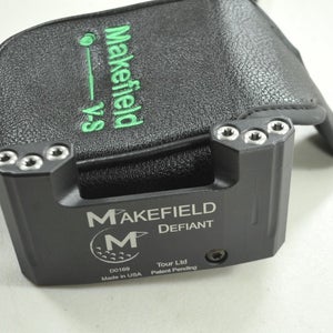 LEFT HANDED Makefield Defiant Plumbers Neck 34" 70* Putter KBS Steel #195636