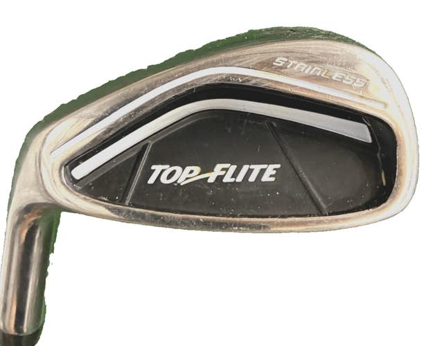 Top Flite Stainless Pitching Wedge LH Men's Stiff Steel 35" New Grip Left-Handed