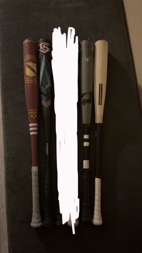 BBCOR Bats 33” prices in description
