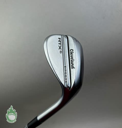 Used RH Cleveland RTX-6 ZipCore Low Wedge 54*-08 Wedge Flex Steel Golf Club