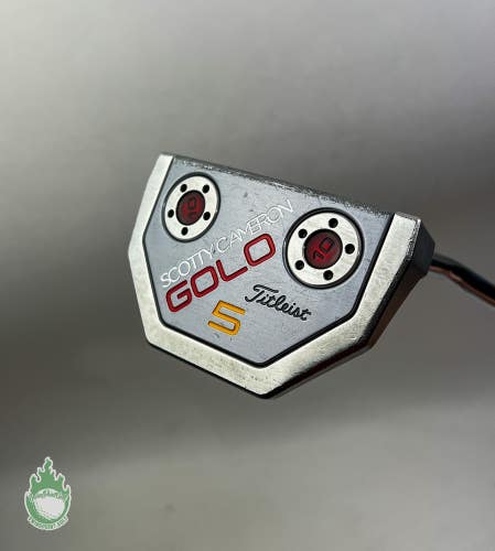 Used Right Handed 2015 Titleist Scotty Cameron GOLO 5 35" Putter Golf Club
