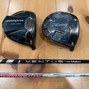 2 Callaway Drivers and Shafts