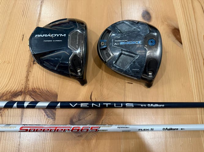 2 Callaway Drivers and Shafts