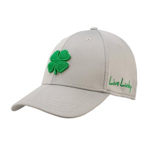 NEW Black Clover Live Lucky Premium Clover #134 Silver Fitted S/M Golf Hat