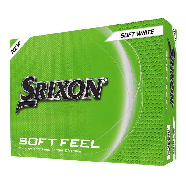 Srixon Soft Feel Golf Balls (Soft White, 12pk) 1dz 2025 NEW