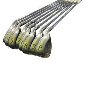 Used Powerbilt GRAND SLAM HB 3-4-5-6-7-9 Mens Package Set LH Silver 6 Piece 11862-S000089901