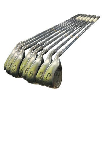 Used Powerbilt GRAND SLAM HB 3-4-5-6-7-9 Mens Package Set LH Silver 6 Piece 11862-S000089901