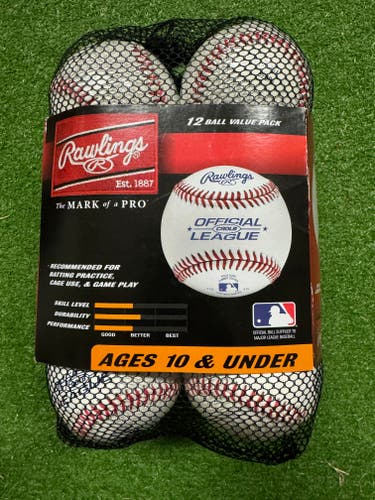 Rawlings Official League (CROLB) Baseballs Two 12 Packs (Total 2 Dozen) (New)