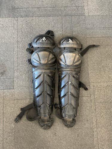 Used Adidas SHIN GUARDS Catchers Leg Guards Black Junior 11614-S000223725