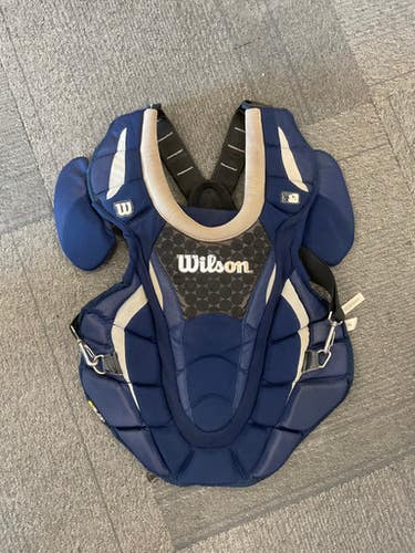 Used Wilson ISOBLOX Catchers Chest Protector Navy Blue Junior 11614-S000223721