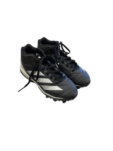 Used Adidas BASEBALL CLEATS BB/SB Cleats Black Junior 02.5 11884-S000054360
