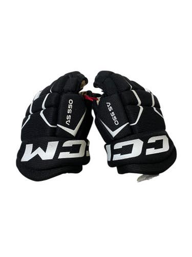 Used CCM TACKS AS 550 Youth Gloves Black 9" 11706-S000365696