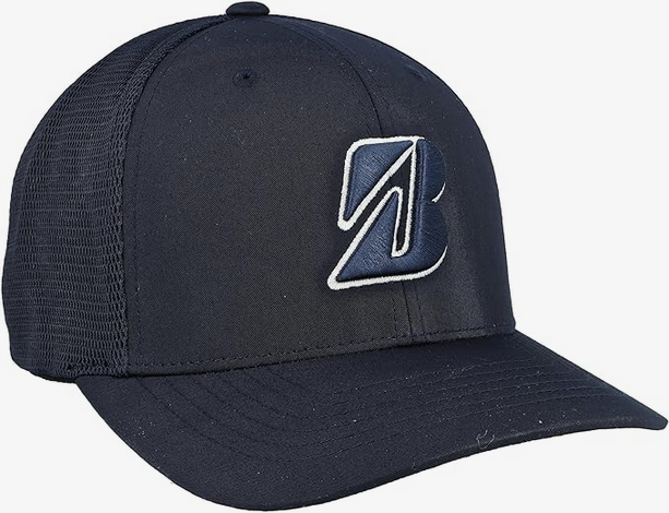 NEW 2024 Bridgestone Golf Eco Mesh Navy Adjustable Snapback Golf Hat/Cap