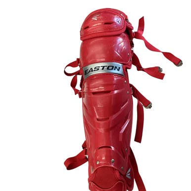 Used Easton EASTON SHIN GUARDS Catchers Leg Guards Red Junior 11760-S000083358