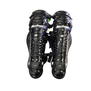 Used MacGregor B 64 SHIN GUARDS Catchers Leg Guards Black Junior 11760-S000083329