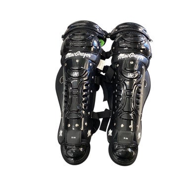 Used MacGregor B 64 SHIN GUARDS Catchers Leg Guards Black Junior 11760-S000083329