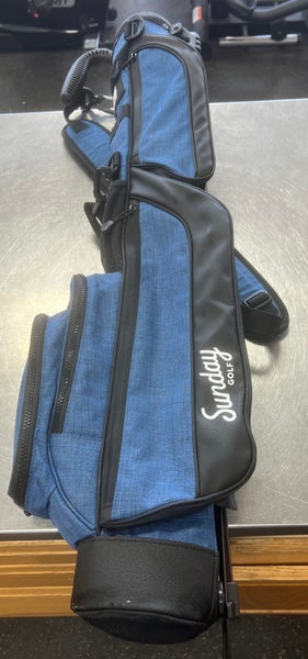 Used SUNDAY GOLF BAG Mens Stand Bag Navy Blue 11497-S000153076