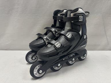 Used RollerDerby V TECH 500 Senior Rec Fitness Skates Black Adjustable 11490-S000266525