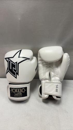 Used Yokkao Muay Thai 14oz Gloves White LG 11490-S000266504