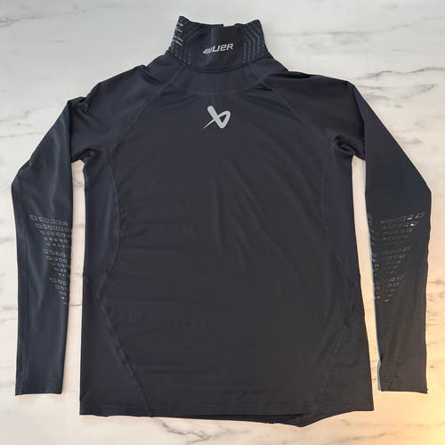 BAUER NECKPROTECT LONG SLEEVE BASELAYER TOP – ADULT
