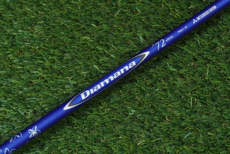 MITSUBISHI RAYON DIAMANA 72 X5CT X-STIFF 44 DRIVER SHAFT CALLAWAY X2 ADAPTER