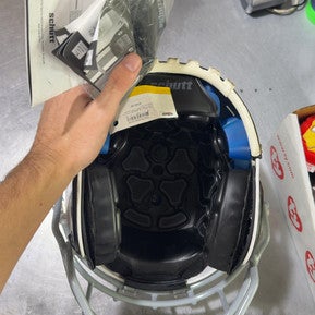 Used Schutt F7 LX1 YOUTH 2024 FB Helmet White LG 11605-S000208745