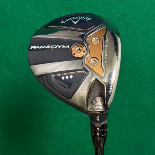 Callaway Paradym Triple Diamond 18 Fairway Wood 5 Kai'li 70S Stiff w/ HC