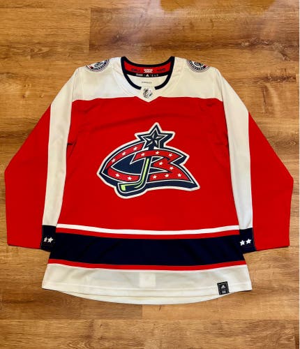 Adidas Columbus Blue Jackets Reverse Retro 1.0 Jersey (52)