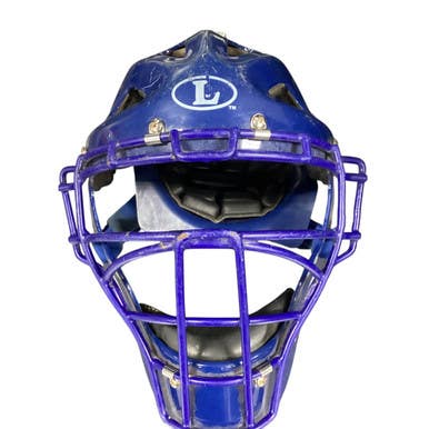 Used Louisville Slugger CATCHER HELMET Catchers Helmet w/Mask Royal Blue MD 11479-S000406912