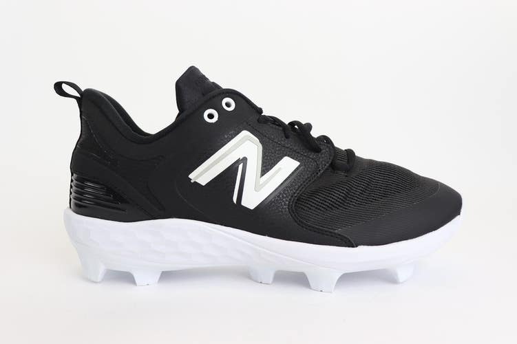New Balance Unisex Fresh Foam X3000 V6 Molded Baseball Shoe, Black/White, Sz M15